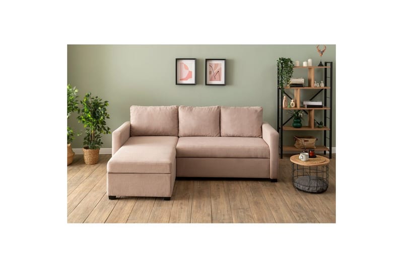 Tareen Soffa med Divan 3-sits - Brun - Möbler - Soffa - Divansoffor & schäslongsoffa