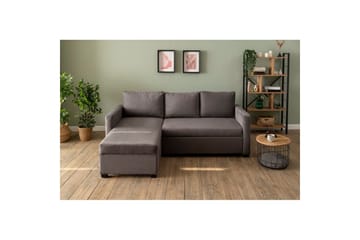 Tareen Soffa med Divan 3-sits - Grå - Möbler - Soffa - Bäddsoffa - Bäddsoffa divan