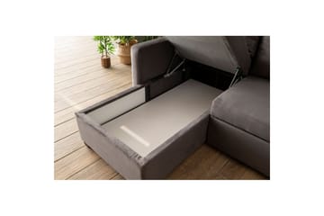 Tareen Soffa med Divan 3-sits - Grå - Möbler - Soffa - Bäddsoffa - Bäddsoffa divan