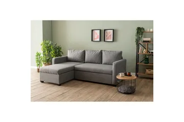 Tareen Soffa med Divan 3-sits - Ljusgrå - Möbler - Soffa - Bäddsoffa - Bäddsoffa divan