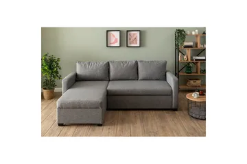 Tareen Soffa med Divan 3-sits - Ljusgrå - Möbler - Soffa - Bäddsoffa - Bäddsoffa divan