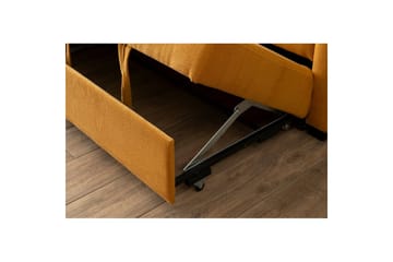 Tareen Soffa med Divan 3-sits - Sennepsgul - Möbler - Soffa - Bäddsoffa - Bäddsoffa divan