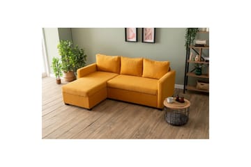 Tareen Soffa med Divan 3-sits - Sennepsgul - Möbler - Soffa - Bäddsoffa - Bäddsoffa divan