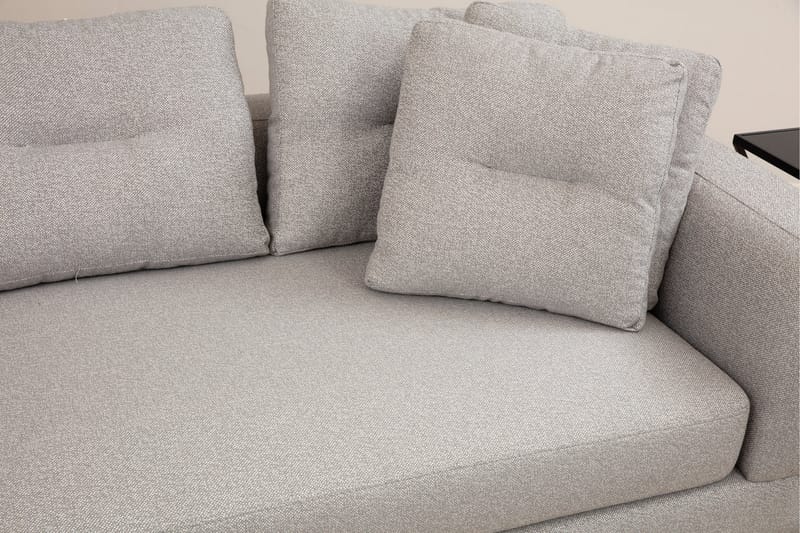Tekawa Soffa m. Divan 4-sits - Ljusgrå - Möbler - Soffa - Divansoffor & schäslongsoffa