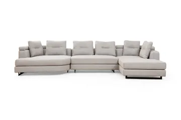 Tekawa Soffa m. Divan 4-sits - Ljusgrå - Möbler - Soffa - U-soffa