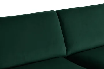 Teodin 2,5-sits Sammetssoffa med Schäslong Höger - Grön - Möbler - Soffa - Divansoffor & schäslongsoffa