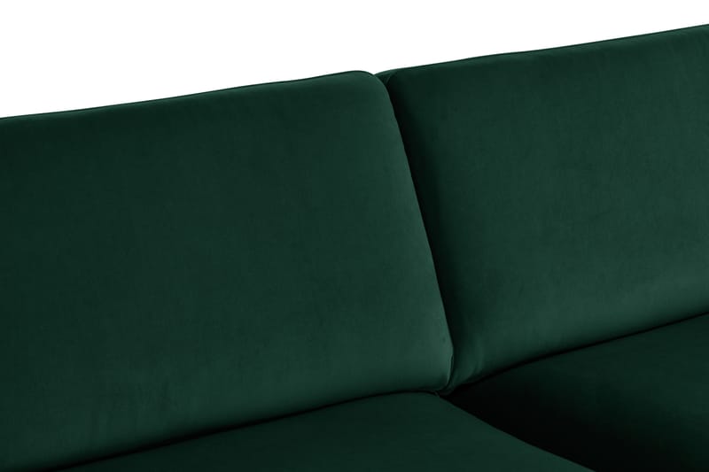 Teodin 2,5-sits Sammetssoffa med Schäslong Höger - Grön - Divansoffor & schäslongsoffa - Sammetssoffa - 2 sits soffa med divan