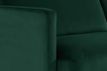 Teodin 2,5-sits Sammetssoffa med Schäslong Höger - Grön - Möbler - Soffa - Divansoffor & schäslongsoffa