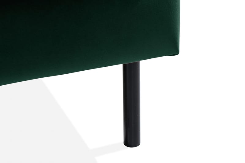 Teodin 2,5-sits Sammetssoffa med Schäslong Höger - Grön - Möbler - Soffa - Divansoffor & schäslongsoffa