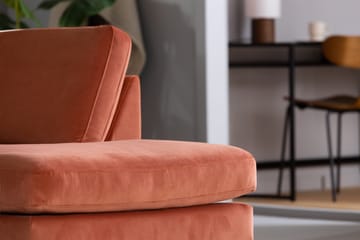 Teodin 2,5-sits Sammetssoffa med Schäslong Höger - Rosa - Möbler - Soffa - Divansoffor & schäslongsoffa