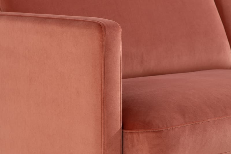 Teodin 2,5-sits Sammetssoffa med Schäslong Höger - Rosa - Divansoffor & schäslongsoffa - Sammetssoffa - 2 sits soffa med divan