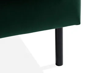 Teodin 2,5-sits Sammetssoffa med Schäslong Vänster - Grön - Möbler - Soffa - Divansoffor & schäslongsoffa
