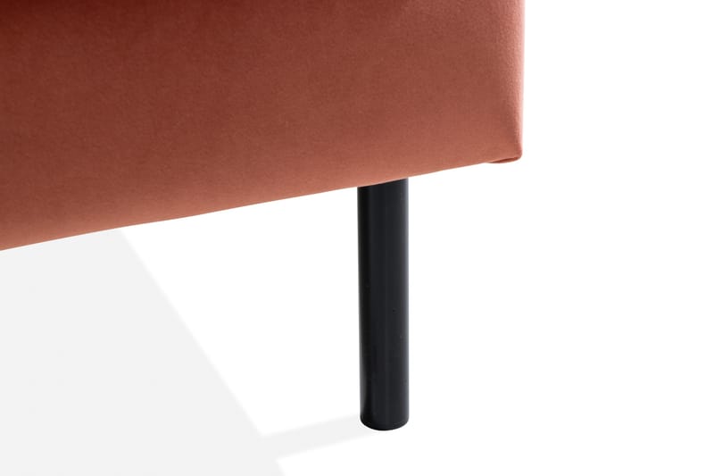 Teodin 2,5-sits Sammetssoffa med Schäslong Vänster - Rosa - Möbler - Soffa - Divansoffor & schäslongsoffa