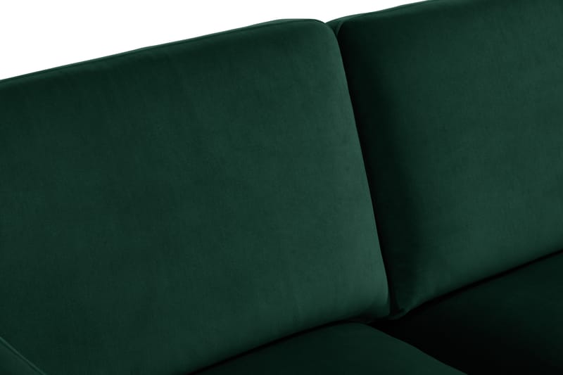 Teodin Sammetssoffa 2-sits med Divan Höger - Grön - Möbler - Soffa - Divansoffor & schäslongsoffa