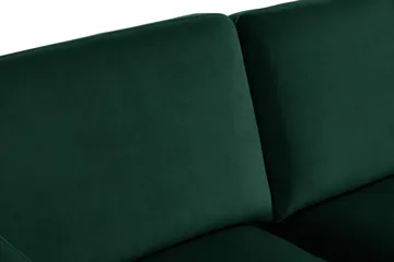 Teodin Sammetssoffa 2-sits med Divan Vänster - Grön - Möbler - Soffa - Divansoffor & schäslongsoffa