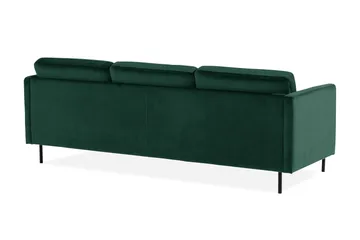 Teodin Sammetssoffa 2-sits med Divan Vänster - Grön - Möbler - Soffa - Divansoffor & schäslongsoffa