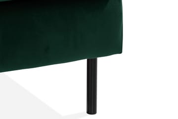 Teodin Sammetssoffa 2-sits med Divan Vänster - Grön - Möbler - Soffa - Divansoffor & schäslongsoffa