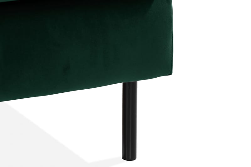 Teodin Sammetssoffa 2-sits med Divan Vänster - Grön - Möbler - Soffa - Divansoffor & schäslongsoffa