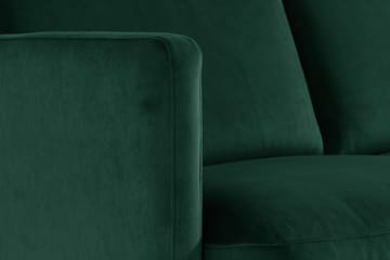 Teodin Sammetssoffa 2-sits med Divan Vänster - Grön - Möbler - Soffa - Divansoffor & schäslongsoffa