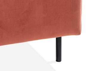 Teodin Sammetssoffa 2-sits med Divan Vänster - Rosa - Möbler - Soffa - Divansoffor & schäslongsoffa