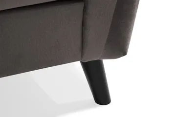 Trend 4-sits Högervänd L-formad Schäslongsoffa i Sammet - Mörkgrå - Möbler - Soffa - Divansoffor & schäslongsoffa