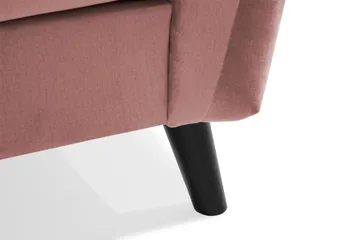 Trend 4-sits Högervänd L-formad Schäslongsoffa i Sammet - Rosa - Möbler - Soffa - Divansoffor & schäslongsoffa