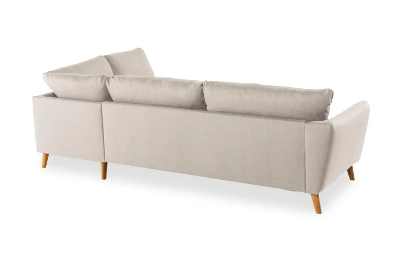 Trend 4-sits Högervänd L-formad Schäslongsoffa i Tyg 280 cm bred - Beige - Möbler - Soffa - Divansoffor & schäslongsoffa