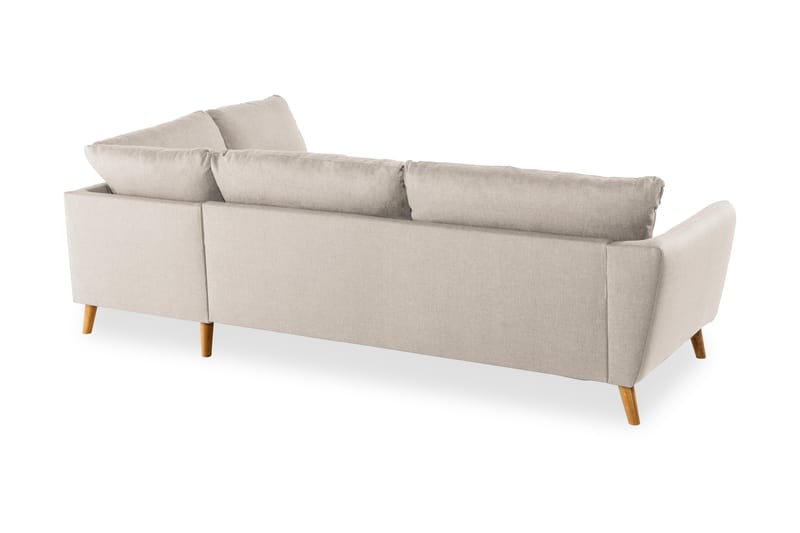 Trend 4-sits Högervänd L-formad Schäslongsoffa i Tyg 280 cm bred - Beige - Möbler - Soffa - Divansoffor & schäslongsoffa