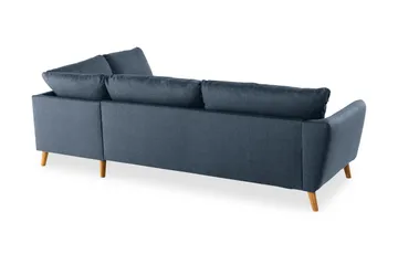 Trend 4-sits Högervänd L-formad Schäslongsoffa i Tyg - Blå - Möbler - Soffa - Divansoffor & schäslongsoffa