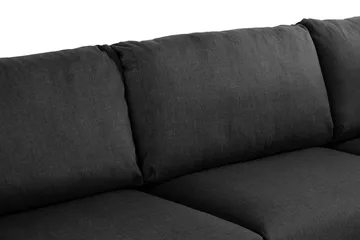 Trend 4-sits Högervänd L-formad Schäslongsoffa i Tyg - Svart - Möbler - Soffa - Divansoffor & schäslongsoffa