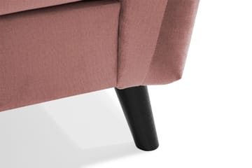 Trend 4-sits Vänstervänd L-formad Schäslongsoffa i Sammet - Rosa - Möbler - Soffa - Divansoffor & schäslongsoffa