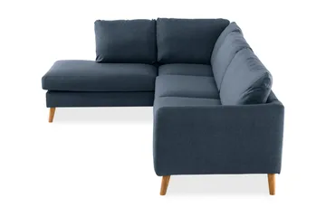 Trend 4-sits Vänstervänd L-formad Schäslongsoffa i Tyg - Blå - Möbler - Soffa - Divansoffor & schäslongsoffa