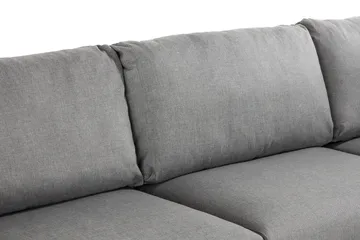Trend 4-sits Vänstervänd L-formad Schäslongsoffa i Tyg - Grå - Möbler - Soffa - Divansoffor & schäslongsoffa