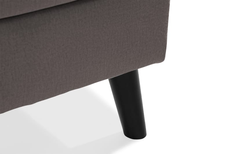 Trend 5-sits Högervänd L-formad Divansoffa i Sammet - Mörkgrå - Möbler - Soffa - Divansoffor & schäslongsoffa