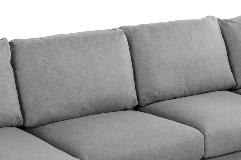 Trend 5-sits Vänstervänd U-formad Hörnsoffa med divan i Tyg - Grå - Möbler - Soffa - Hörnsoffa - Hörnsoffa med divan