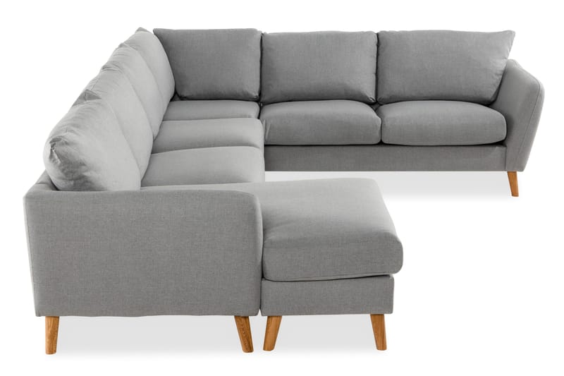 Trend 5-sits Vänstervänd U-formad Hörnsoffa med divan i Tyg - Grå - Möbler - Soffa - Hörnsoffa - Hörnsoffa med divan