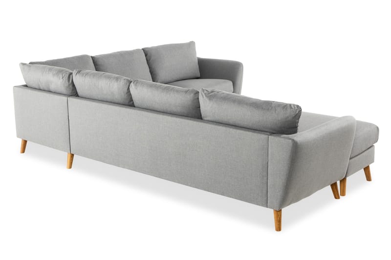 Trend 5-sits Vänstervänd U-formad Hörnsoffa med divan i Tyg - Grå - Möbler - Soffa - Divansoffor & schäslongsoffa