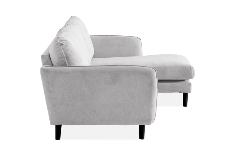 Trend Lyx 3-sits Divansoffa Höger - Ljusgrå/Svart - Divansoffor & schäslongsoffa - 4 sits soffa med divan