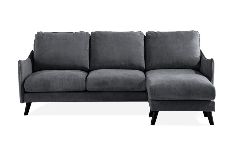 Trend Lyx 3-sits Divansoffa Höger - Mörkgrå/Svart - Möbler - Soffa - Divansoffor & schäslongsoffa