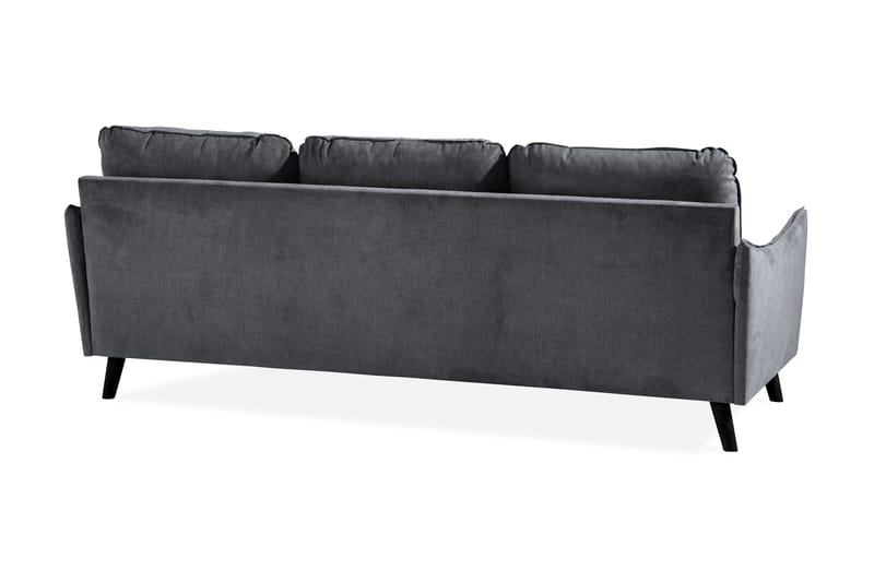 Trend Lyx 3-sits Divansoffa Höger - Mörkgrå/Svart - Möbler - Soffa - Divansoffor & schäslongsoffa