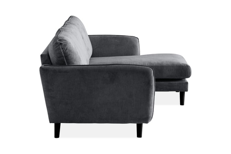 Trend Lyx 3-sits Divansoffa Höger - Mörkgrå/Svart - Divansoffor & schäslongsoffa - 4 sits soffa med divan