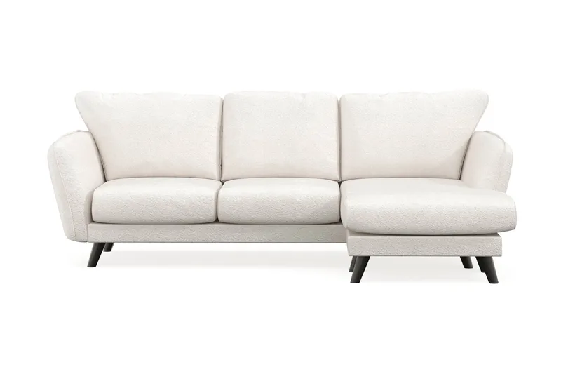 Trend Lyx 3-sits Divansoffa Höger, Vit