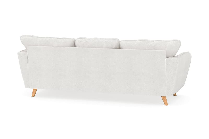 Trend Lyx 3-sits Divansoffa Höger - Vit|Bouclé - Divansoffor & schäslongsoffa - 4 sits soffa med divan