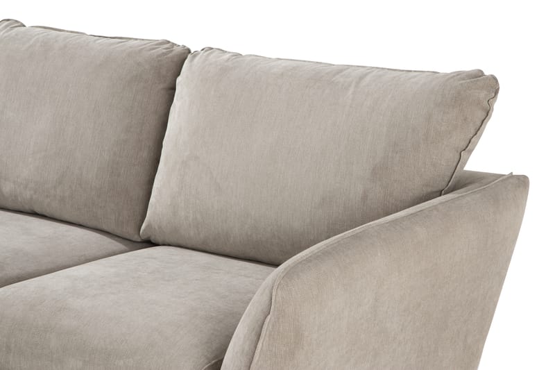 Trend Lyx 3-sits Divansoffa Vänster - Beige/Ek - Divansoffor & schäslongsoffa - 4 sits soffa med divan