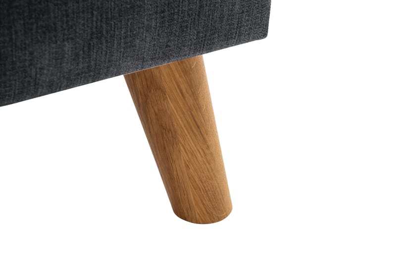Trend Lyx 3-sits Divansoffa Vänster - Mörkgrå/Ek - Möbler - Soffa - Divansoffor & schäslongsoffa