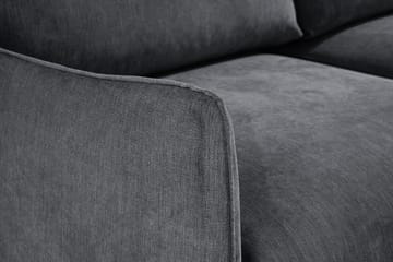 Trend Lyx 3-sits Divansoffa Vänster - Mörkgrå/Ek - Möbler - Soffa - Divansoffor & schäslongsoffa