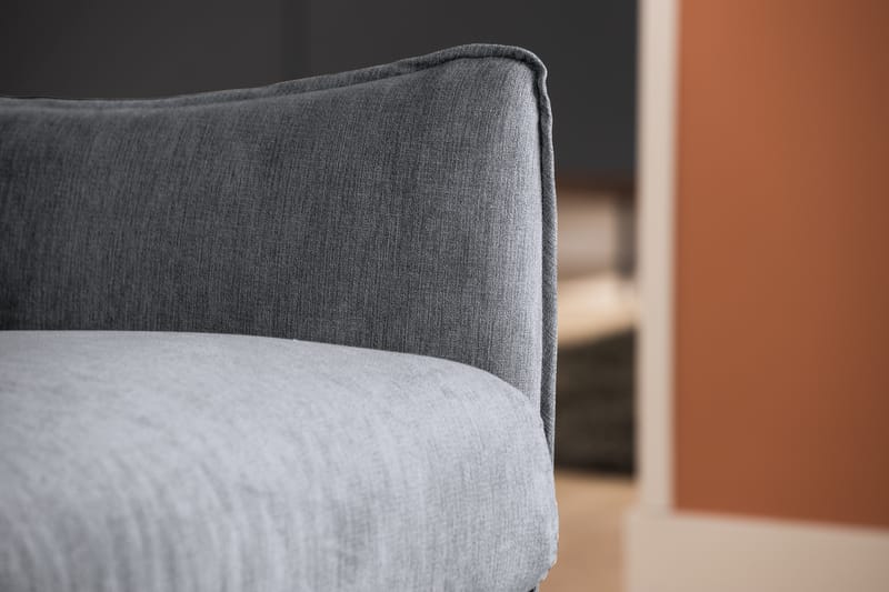 Trend Lyx 3-sits Divansoffa Vänster - Mörkgrå/Svart - Möbler - Soffa - Divansoffor & schäslongsoffa