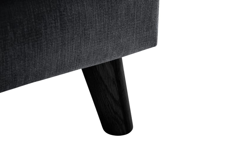 Trend Lyx 3-sits Divansoffa Vänster - Mörkgrå/Svart - Möbler - Soffa - Divansoffor & schäslongsoffa - 4 sits soffa med divan