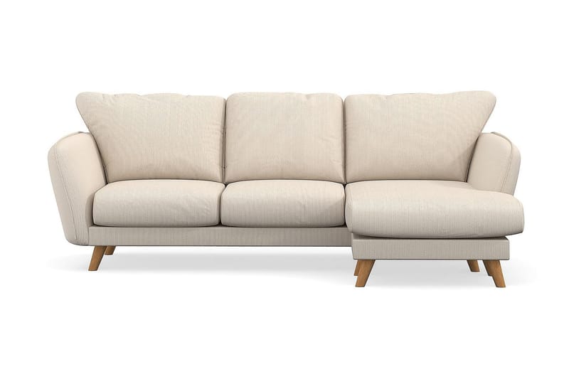 Trend Lyx 3-sits Högervänd L-formad Divansoffa i Manchester - Beige - Möbler - Soffa - Divansoffor & schäslongsoffa