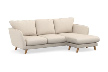 Trend Lyx 3-sits Högervänd L-formad Divansoffa i Manchester - Beige - Möbler - Soffa - Divansoffor & schäslongsoffa
